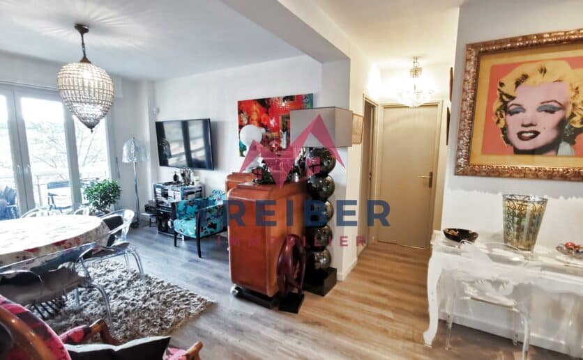 Belfort appartement dans immeuble de standing avec ascenseur; vue sur le lion et la savoureuse, deux balcons,