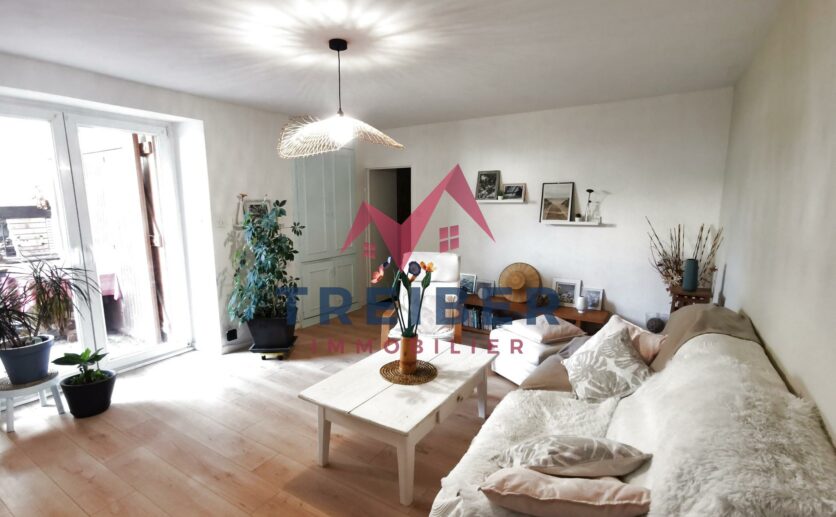 Maison Essert,  type ferme, façade en pierres apparentes de 201m2 avec terrasse,et  garage à vendre à Essert