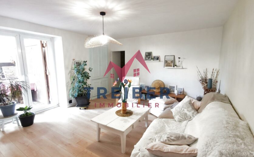Maison Essert,  type ferme, façade en pierres apparentes de 201m2 avec terrasse,et  garage à vendre à Essert