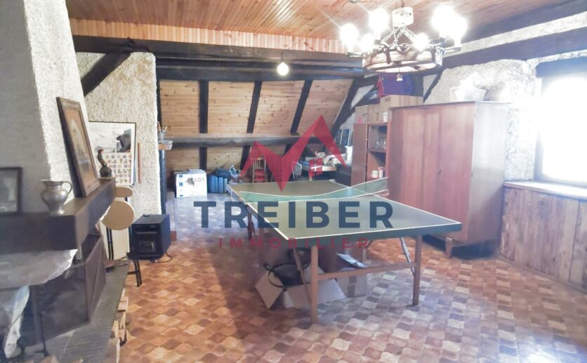 Maison Essert,  type ferme, façade en pierres apparentes de 201m2 avec terrasse,et  garage à vendre à Essert