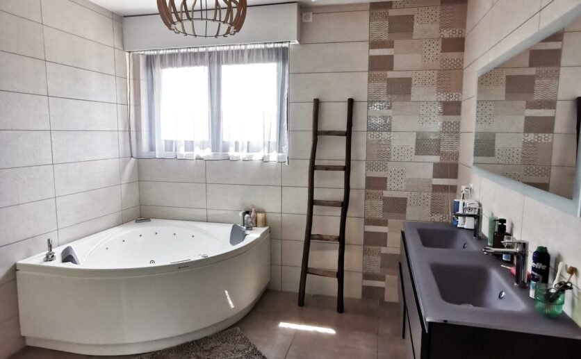 Maison Belfort de standing entièrement rénovée sur sous sol. 1190m2 de terrain avec piscine chauffée.